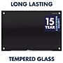 Quartet Infinity Glass Magnetic Dry-Erase Board, 72" x 48" (6' x 4'), Black Surface (G7248B)~#|#~A7CA6785-4F0E-4846-913B141649F72863_sc7