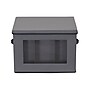 Household Essentials 57 Quart Dinnerware Storage Container, Fabric, Gray (52541-1)~#|#~A7CC7238-4A80-4311-A92B1460B0BA4DE0_sc7