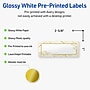 Avery Laser/Inkjet Rectangle Multipurpose Labels, 1" x 2-5/8", White, 160/Pack (S00-EVV)~#|#~A7CEA681-7452-4157-ABEFBF05C35B66ED_sc7