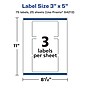 Avery Laser/Inkjet Rectangle Multipurpose Labels, 3" x 5", Clear, 75/Pack (94213)~#|#~A7CFC326-6E2B-4D23-BEB4E008F6B510C9_sc7