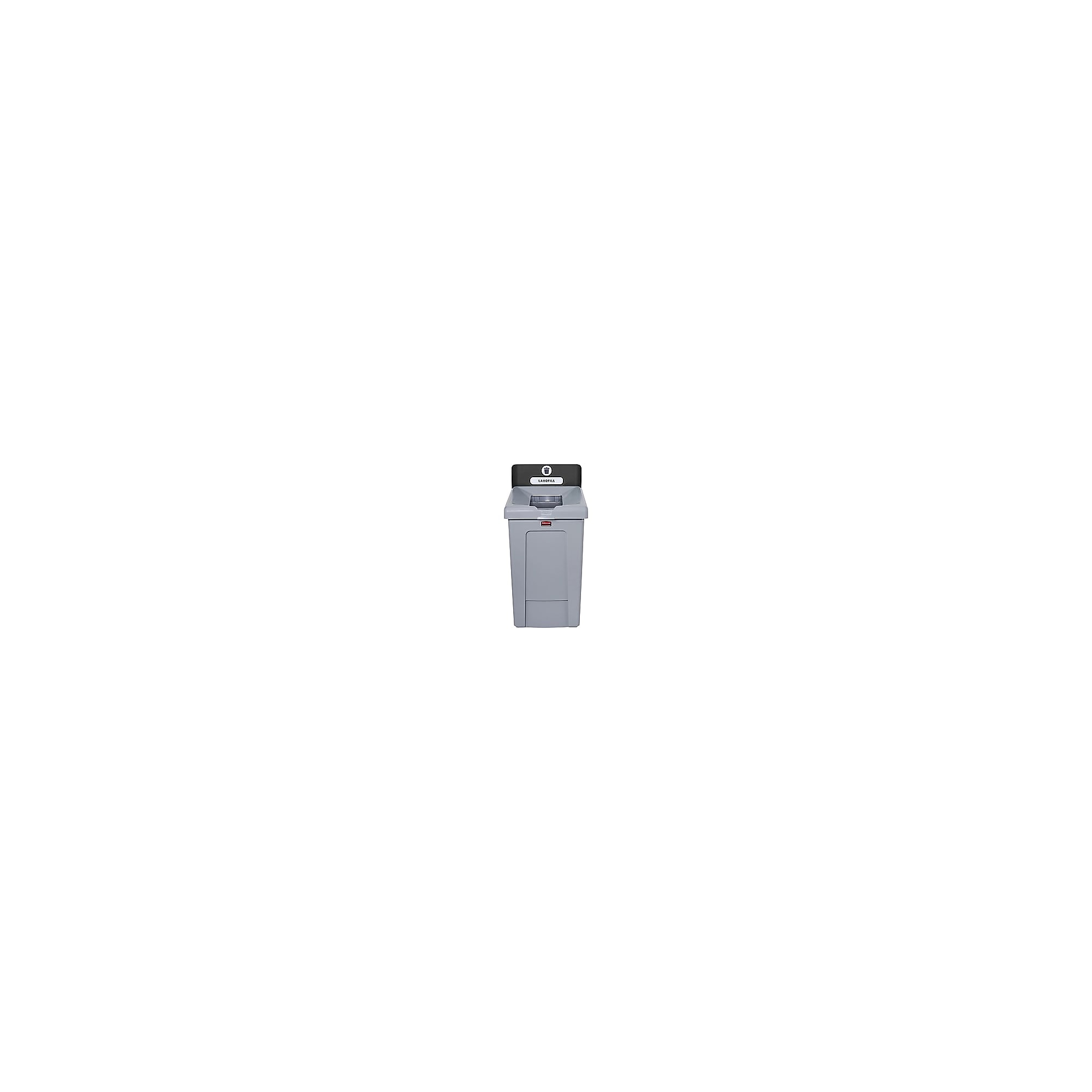 Rubbermaid Slim Jim Single-Stream Recycling Station, 33 Gallon, Gray/Black (2171554) Sansujyuku sansujyuku.com