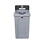 Rubbermaid Slim Jim Single-Stream Recycling Station, 33 Gallon, Gray/Black (2171554)~#|#~A7CFCFA5-8D40-4B16-91526FA60DC99DD2_sc7