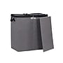 Household Essentials Collapsible Laundry Sorter with Lid and 2‑Compartment Hard‑Sided Hamper, Gray (HH5622)~#|#~A7D04323-7681-4D93-B762AC107FB6414F_sc7