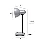 Creekwood Home Essentix Incandescent Desk Lamp, 14.25", Silver Metal (CWD-1000-SL)~#|#~A7D637F4-7D6C-4E70-9BC6B1568F85450E_sc7