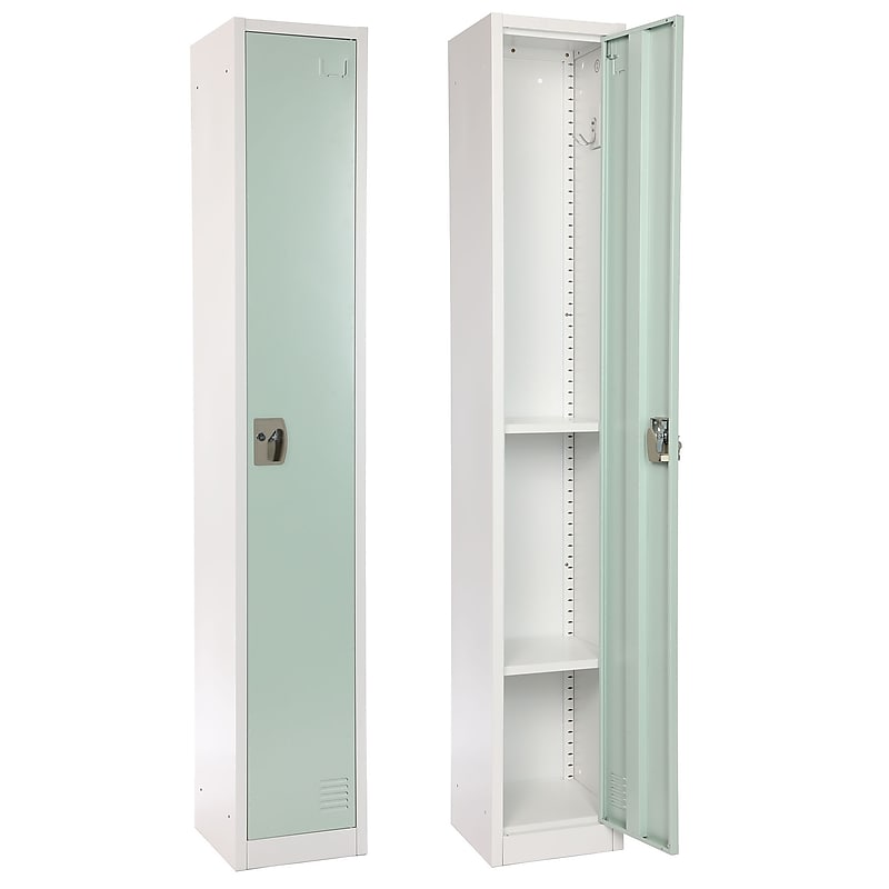 AdirOffice 72" Single Tier Misty Green Storage Locker (ADI629-201-MGRN) image 1
