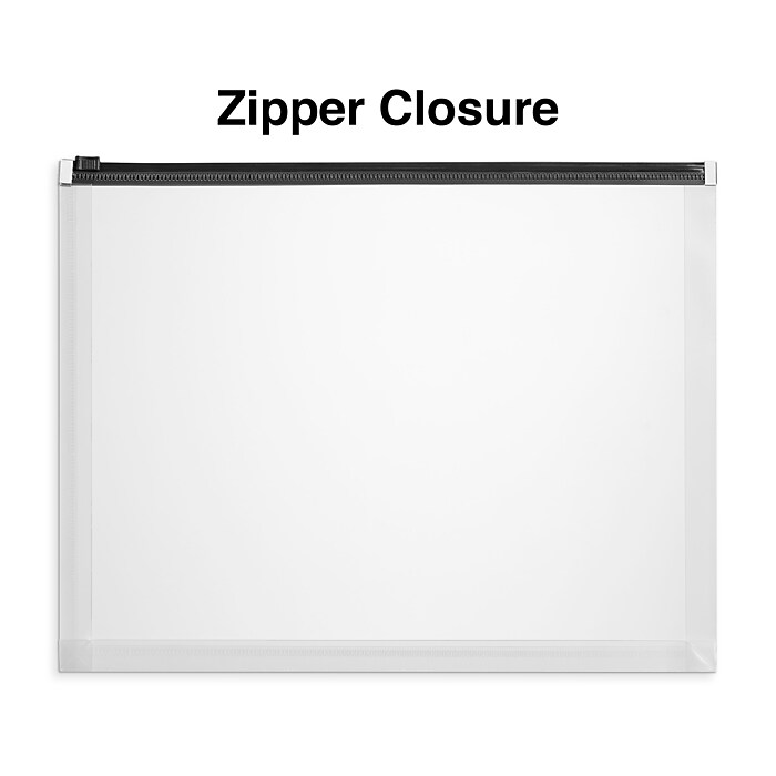 Staples Moisture Resistant Plastic File Pocket, Letter Size