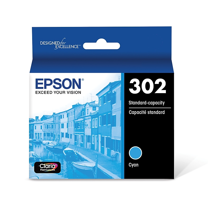 Epson T302 Cyan Standard Yield Ink Cartridge image 1