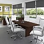 Bush Business Furniture 96W x 42D Boat Shaped Conference Table with Wood Base, Black Walnut (99TB9642BWK)~#|#~A7DEFB5A-DE26-4D2F-A186BA76487934AB_sc7