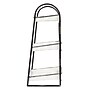 Storied Home Heavily Distressed 3-Tier Metal Tray, White (DF1312)~#|#~A7E5456B-3E51-44D5-8F5BAF08C33ADE9E_sc7