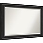 Amanti Art Ridge Black Frame Wall Mirror, 29.5" x 41.5" (A42674593656)~#|#~A7E7F150-A57F-477E-9A4E71A648A6026F_sc7