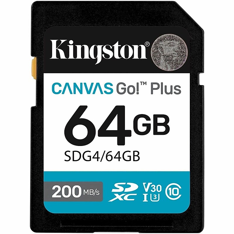 Kingston Canvas Go Plus SDXC Card 64GB image 1