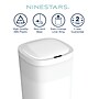 Nine Stars Stainless Steel Touch Tap & Motion Sensor Trash Can, 13.2 Gallon, White (DZT-50-36WH)~#|#~A7EE8AC5-16CE-434A-B8FF506E2D78E3AA_sc7