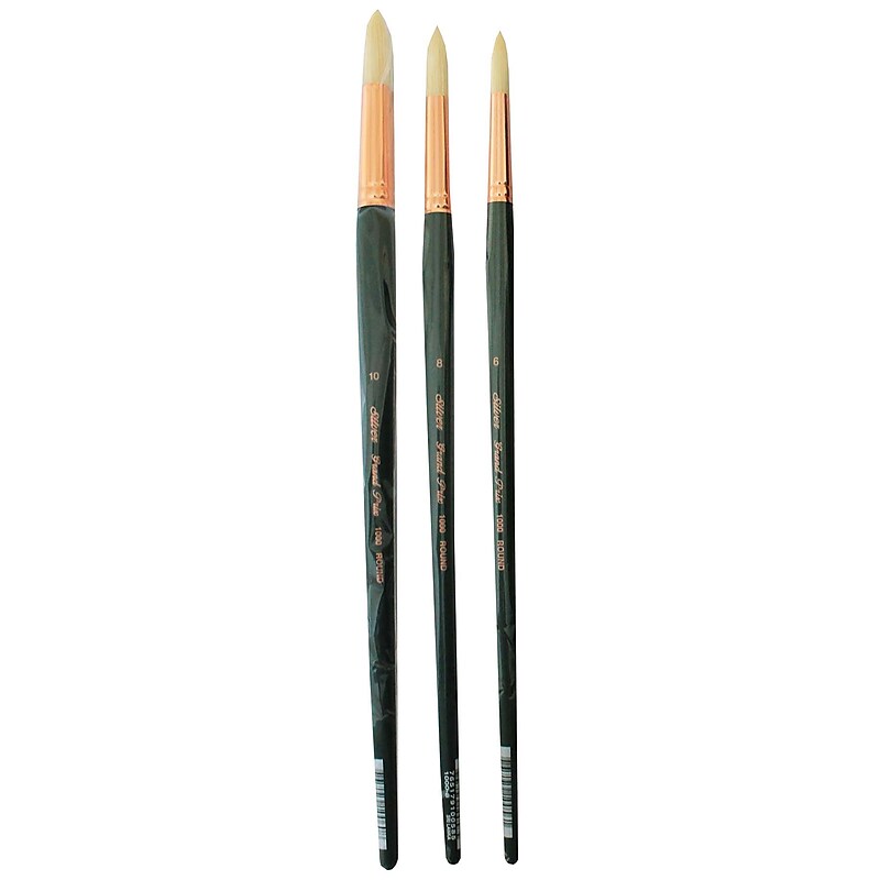 Silver Brush Natural Hog Bristle, Round Brush, 3/Pack (SLVGP1068) image 1