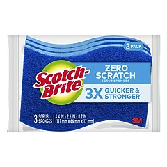 渋 S③ T⑤ 750 （詰め替え） Scotch-Brite Non-Scratch Scrub Sponge, Blue, 3/Pack (MP-3-8