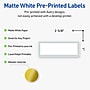 Avery Laser/Inkjet Rectangle Multipurpose Labels, 1" x 2-5/8", White, 160/Pack (S00D2E)~#|#~A7EFFC93-7119-4F9A-ABF1B9BC8EE9EBAD_sc7