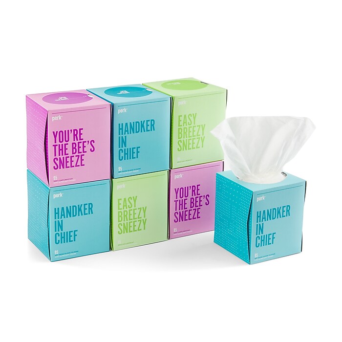 Perk™ Ultra Soft Tissue, 2-Ply, 95 Sheets/Box, 6 Boxes/Pack, 6