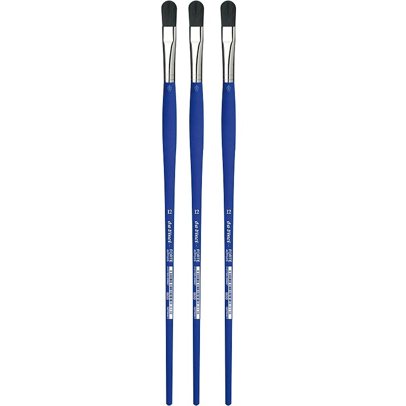 da Vinci FORTE-Acrylics Oil and Acrylic Synthetic Student Brushes, 3 /Pack (DVXVA865012-3) image 1