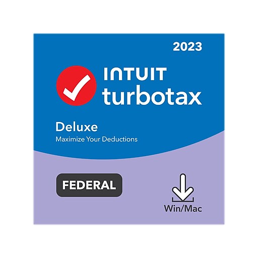 TurboTax Deluxe 2023 Federal for 1 User, Windows/Mac, Download (5102365