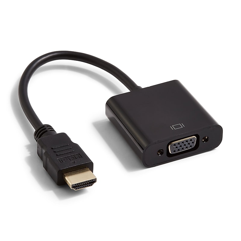 NXT Technologies™ NX29747 0.5' HDMI/VGA Video Adapter, Black image 1