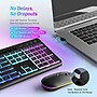 SaharaCase Wireless Ergonomic Gaming Keyboard and Laser Mouse Combo, Black (KB19)~#|#~A7FA143F-73C6-4395-8F64128BB0535509_sc7