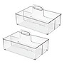 iDESIGN 2-Compartment Plastic Desk Organizer, Clear, 2 Piece (29187M2)~#|#~A7FAEDF7-447C-4FF2-BE834660A326646E_sc7