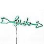 National Tree Company 20" Green Neon Style "Luck" Decoration (DF-22010001C-1)~#|#~A7FEB35E-E05D-4B77-BD6E9EE82616BCA3_sc7