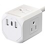 HyperGear CUBE 5-ft. Multi-Port Power Strip Extension Cord, 6-Outlet, 10 AWG, White (15706)~#|#~A7FFE357-1D80-4CFF-99A7AE029C03E539_sc7