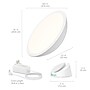 Verilux HappyLight Halo Light Therapy Lamp, White (VT54WW6)~#|#~A8034FE8-819D-4E8F-9048C13E233B3742_sc7
