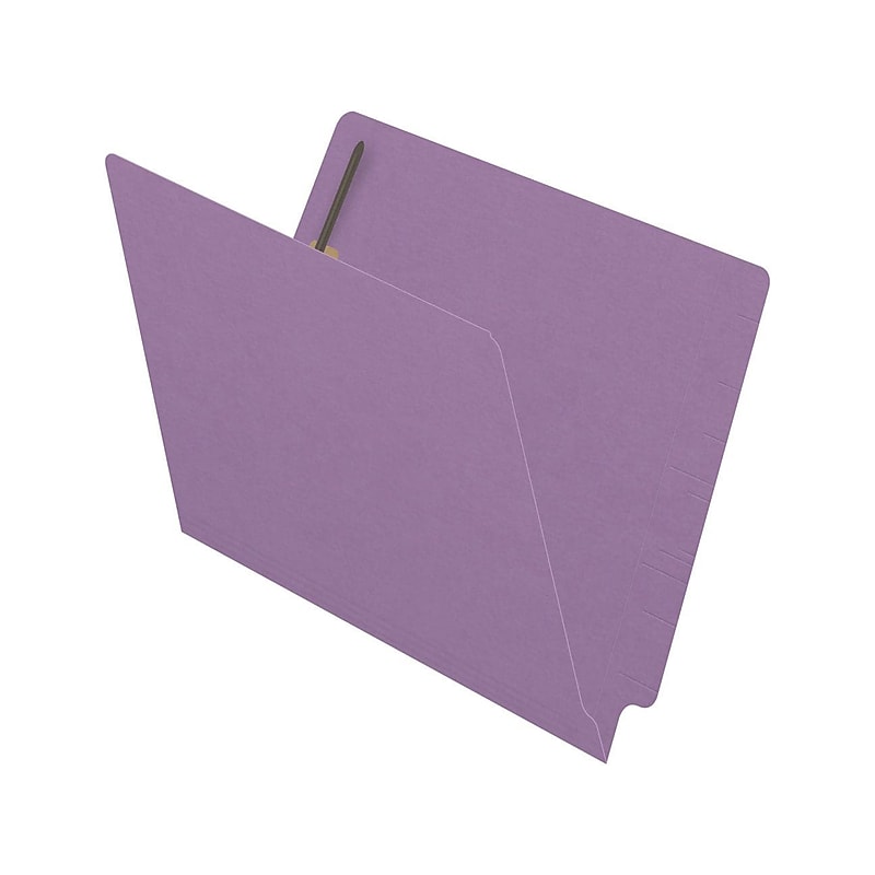 Medical Arts Press Reinforced End Tab File Folder, Straight Cut, Letter-Size, Lavender, 250/Carton (S-01502-LAV-B) image 1
