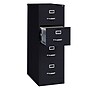 Lorell Commercial 4-Drawer Vertical File Cabinet, Legal Size, Lockable, 52"H x 18"W x 26.5"D, Black (LLR60198)~#|#~AAAA6ACC-BA6D-4FB7-B75C7E3CDA879DFD_sc7