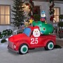National Tree Company 8' Inflatable Santa in Vintage Pickup Truck (GE9-117339-1)~#|#~A80E47D3-C3A0-48F4-B047912EE245D0A6_sc7