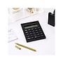 Russell+Hazel 12-Digit Solar Basic Calculator, Black (60348)~#|#~A80ECC0D-D259-491C-922602F3A20A91FC_sc7