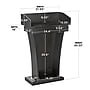 AdirOffice 43.33" Speaker Lectern, Black (661-012-BLK)~#|#~A8109C32-6F0A-42FC-A5FC00C7A4AF8DE7_sc7