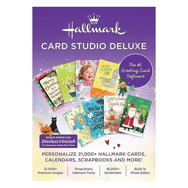 Avanquest Hallmark Card Studio Deluxe for 1 User, Windows, Download (AVA945800V059) image 1