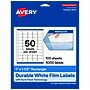 Avery Rectangle Laser/Inkjet Multipurpose Labels, White, 50 Labels/Sheet, 100 Sheets/Pack (19479311246)~#|#~A81127C3-57C0-40DF-9C79A4DA56D07088_sc7