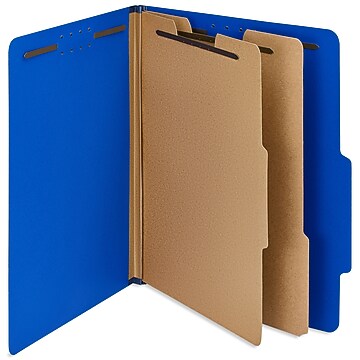 AbilityOne SKILCRAFT Pressboard Classification Folder, 2-Dividers