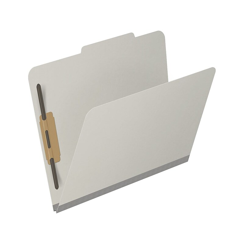 Medical Arts Press Pressboard Classification Folder, 2" Expansion, Letter Size, Gray, 25/Box (DV-T42-02-3GRY) image 1