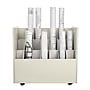 AdirOffice 21-Slot Mobile Roll File, 28.5"H x 30"W x 15.75"D, White, 2/Pack (625-WHI-2PK)~#|#~A81D309A-DCB5-4CE7-88C1E948C4CE6A0B_sc7