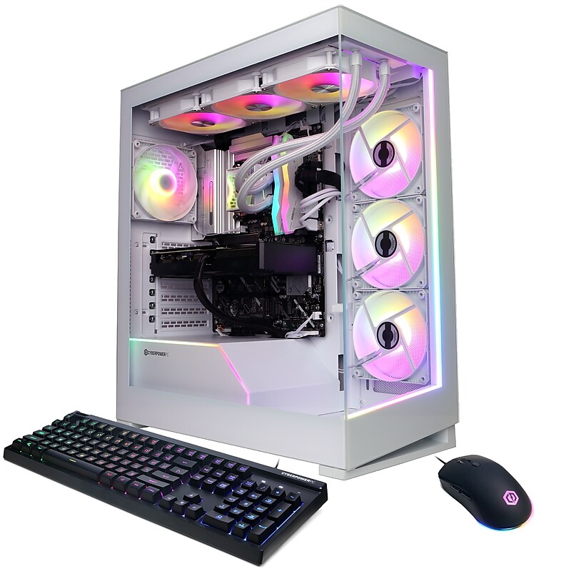 CyberPowerPC Gaming Desktop Computer, Intel Core Ultra 9 285K, GeForce RTX 5070 12GB, 32GB RAM, 1TB SSD, Windows 11 Home image 1