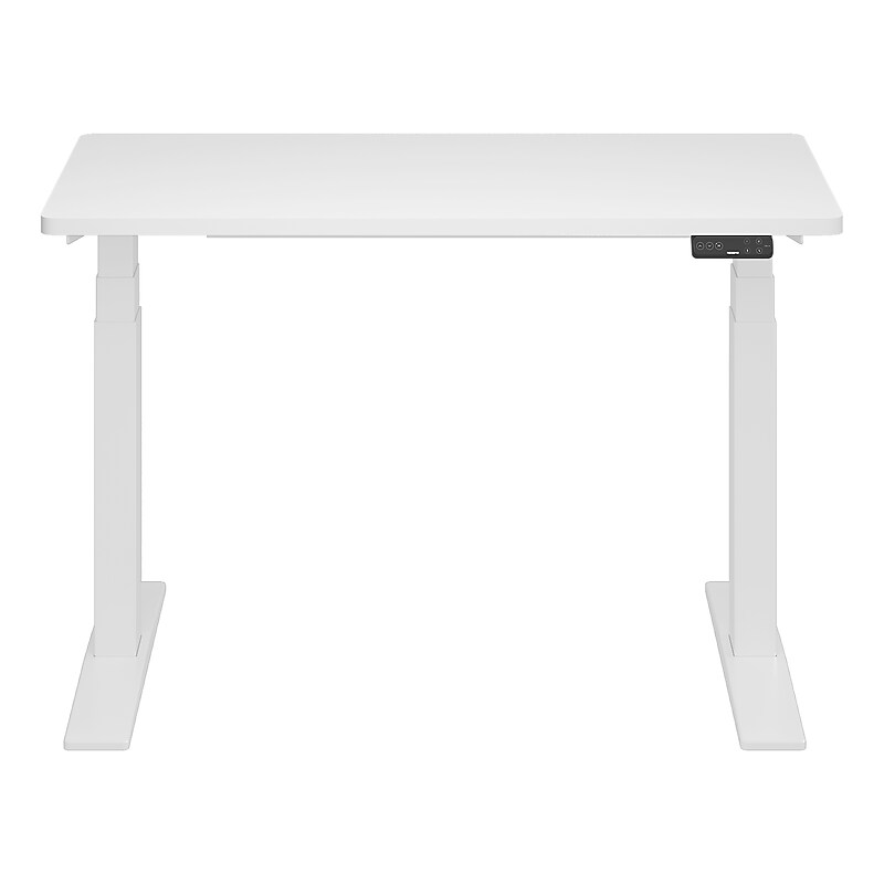 FlexiSpot E7COMMERCIAL 48''W Electric Height Adjustable Standing Desk, White (E7WCOM4824-W) image 1