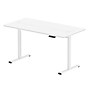 FlexiSpot ET155E 55"W Electric Rectangular Adjustable Standing Desk, White (4SPL-S09010063)~#|#~A8245E42-060D-4191-B594DF547D748DE5_sc7