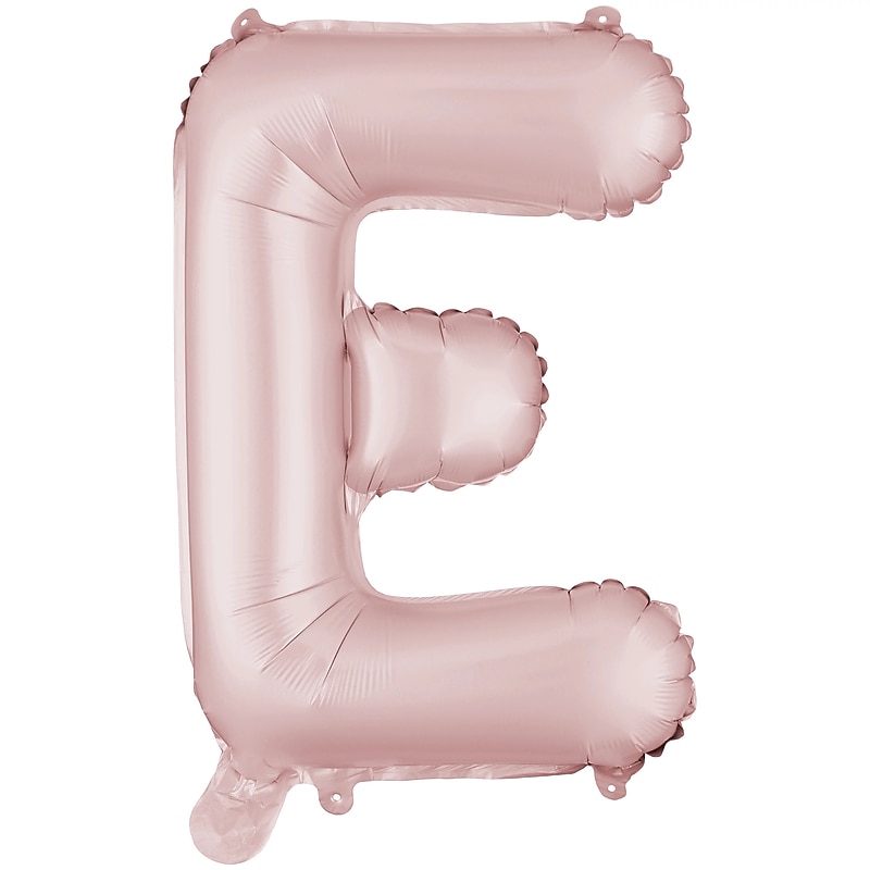 Party City 16" "E" Foil Balloon, Dusty Rose (AM 1 100072-92) image 1