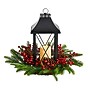Nearly Natural 16" Holiday Christmas Berries, Pinecones & Greenery with Lantern and LED Candle Artificial Table Arrangement~#|#~A825D68C-A475-40C3-B5BABABE38E18837_sc7