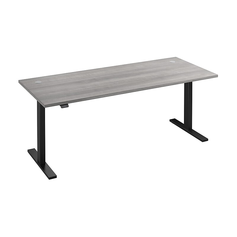 Bush Business Furniture Move 60 Series 72"W Electric Height Adjustable Standing Desk, Platinum Gray/Black (M6S7230PGBK) image 1