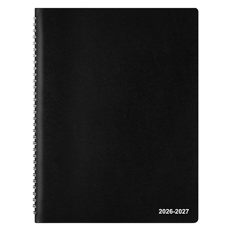 2026–2027 Staples 8" x 11" Academic Weekly and Monthly Planner, Black (ST23572-27) image 1