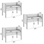 Bush Business Furniture Pro-Biz 42.8"H x 187.56"W 3 Person In-Line Cubicle Panel Workstation, White (100872CG-17)~#|#~A82C0A71-9B6D-4BCD-A362AD611372DAAA_sc7