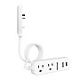 RAYOVAC 2-Outlet 2-USB Port Slim Surge Protector Power Strip with Braided Cord & Flat Plug, 3-ft., 540 Joules, White (SS-P311B)~#|#~A82C3AC6-B36D-4234-86A6FDEDC93F3FD5_sc7