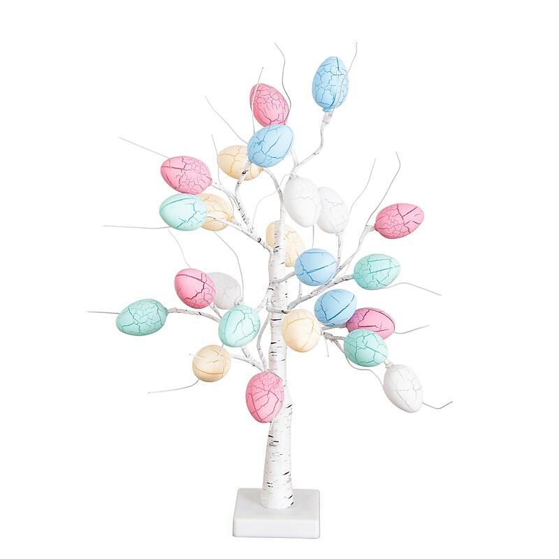 Nearly Natural 2-ft Pre-Lit Artificial Easter Egg Twig Tree with 24 LED Lights (T5348) image 1