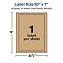 Avery Laser/Inkjet Rectangle Multipurpose Labels, 10" x 7", Kraft Brown, 15 Labels/Pack ( 94263)~#|#~A832E00F-CBBF-4D1C-AD98446D670D9709_sc7