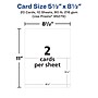 Avery Integrated Cards, 5.5" x 8.5", Matte White, 20/Pack (95279)~#|#~A832F7F1-A975-4FF0-80257A42DC4D2C50_sc7